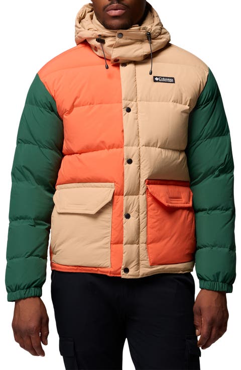 Wallowa Water Repellent Down Puffer Jacket with Removable Hood
