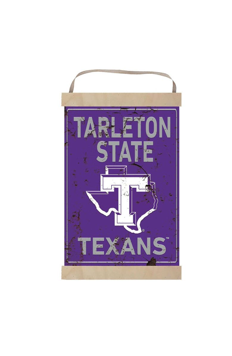 JARDINE Tarleton State Texans 12'' x 20'' Retro Logo Banner Sign, Alternate, color, 