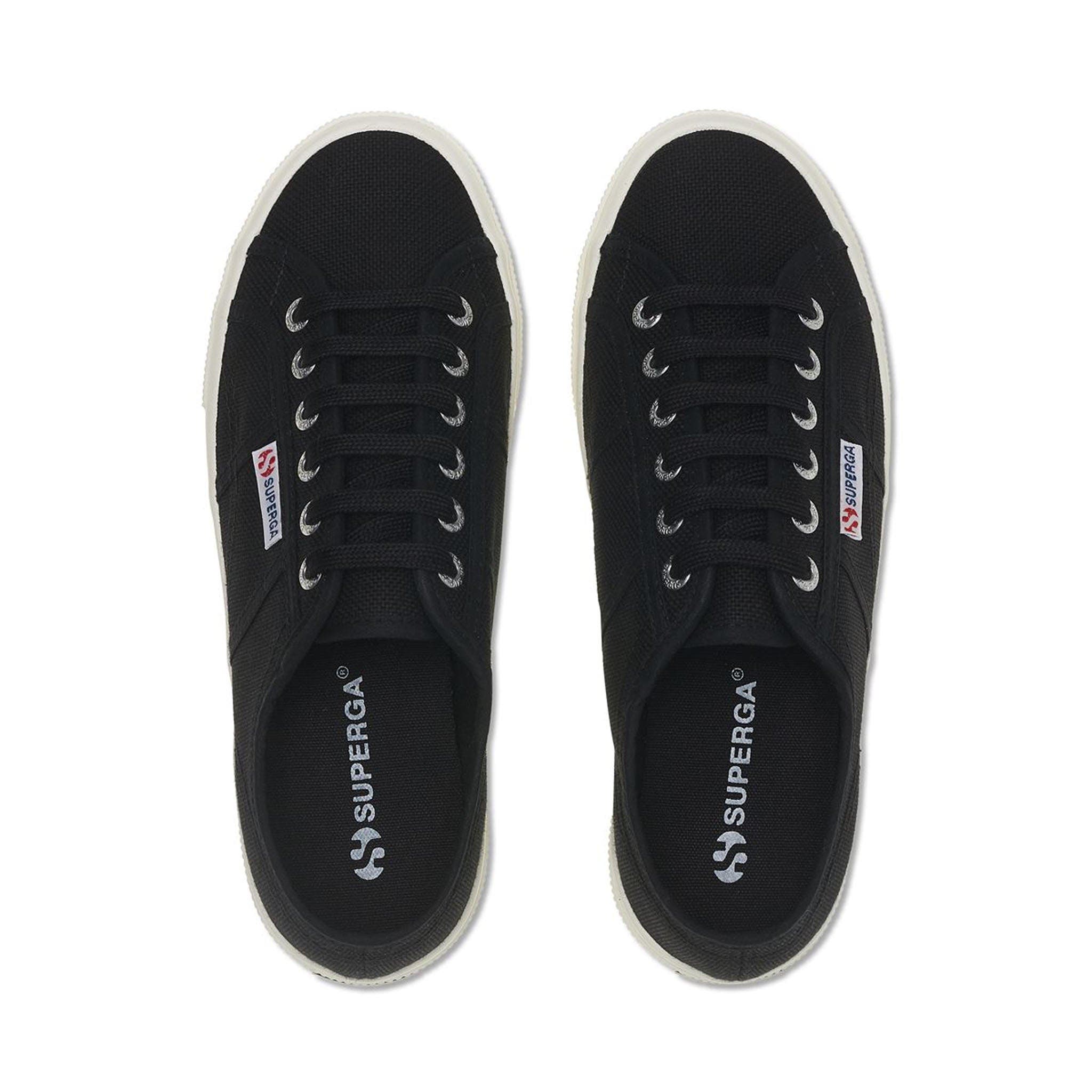 Superga 2740 Platform Sneakers, Alternate, color, Black