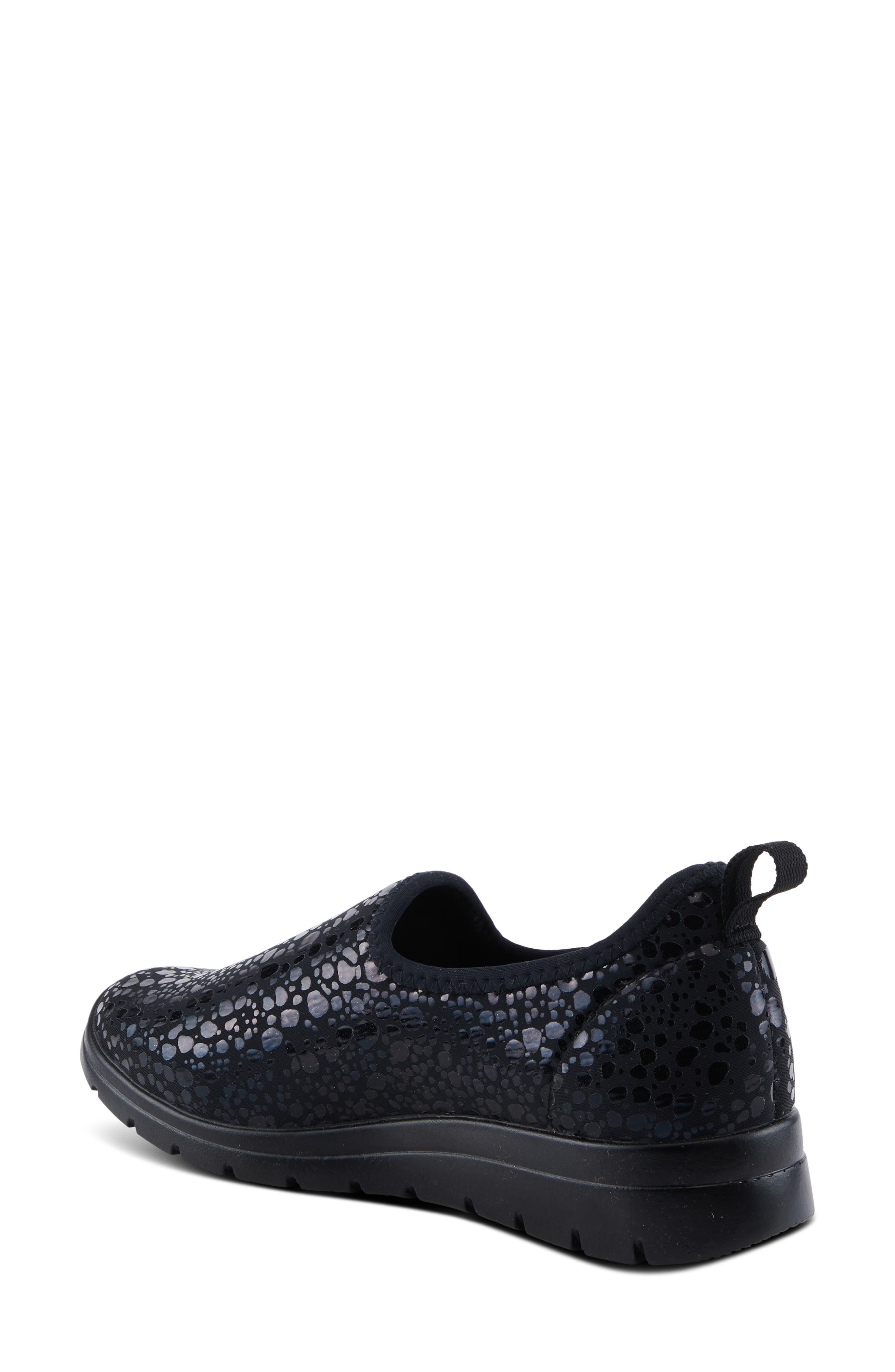 Anisia Slip-On Sneaker, Alternate, color, BLACK CROCO