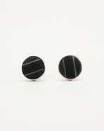 Knottery & Co Pinstripe Silk Cufflinks