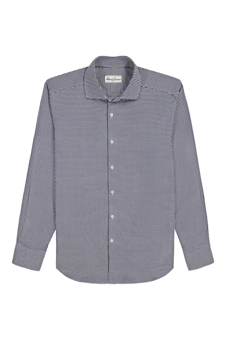 Parrett Cotton Button-Up Shirt, Alternate, color, NAVY