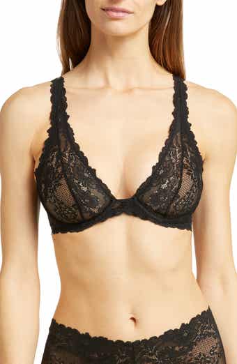 Natori Heavenly Lace Underwire Plunge Bra