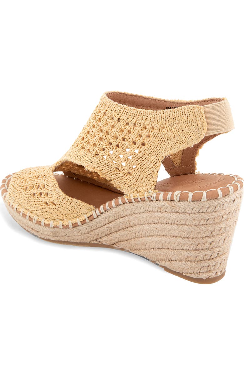 Gentle Souls Cody Cutout Espadrille Wedge Sandal, Alternate, color, Natural Knit