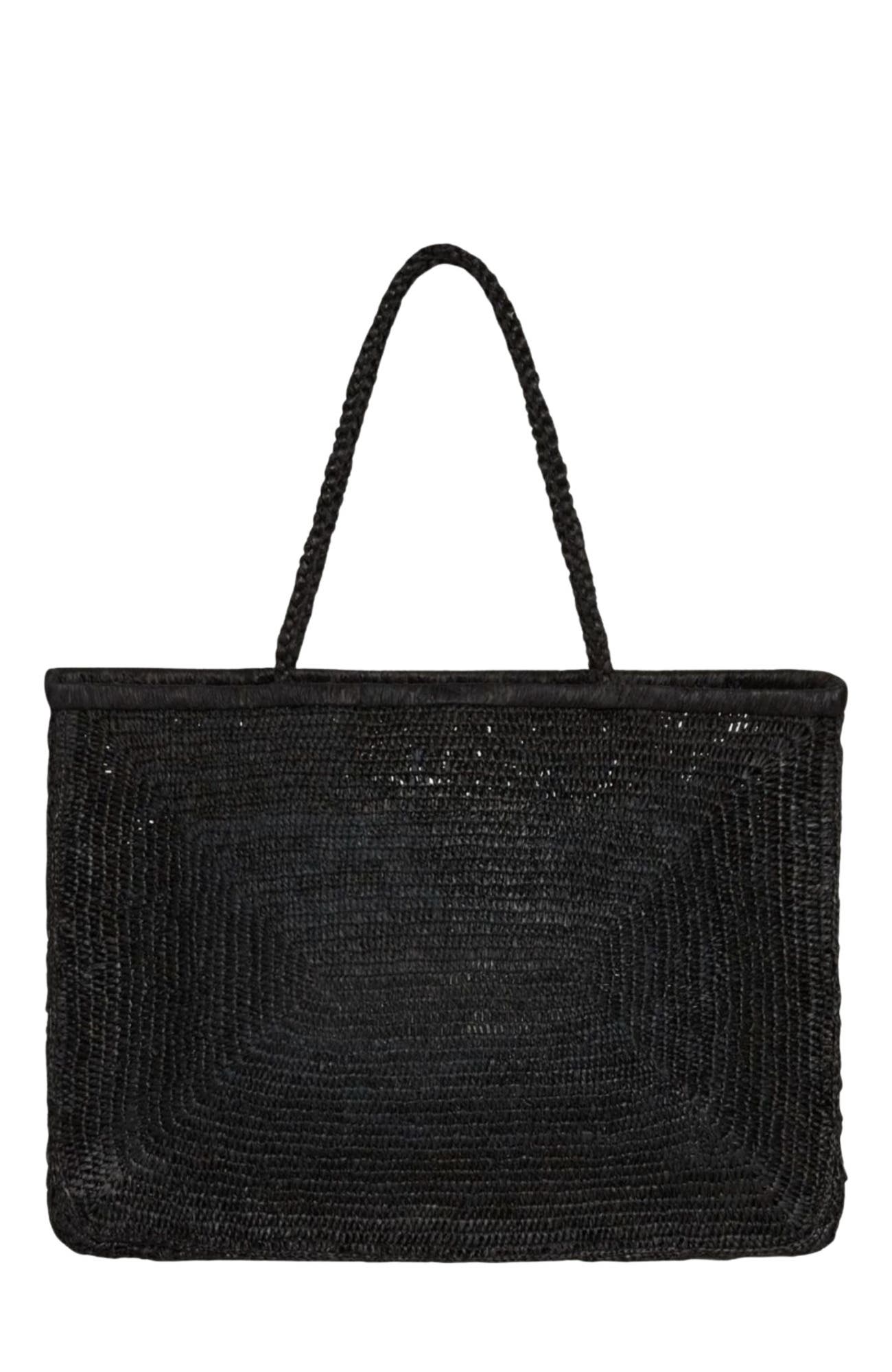 Zanatany Concepts Clipa (XXL) Raffia Beach Tote Bag, Main, color, Black