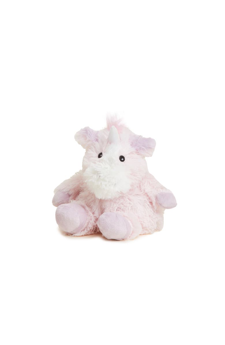 Warmies Unicorn Junior Plush Toy, Main, color, Light Pastel Pink