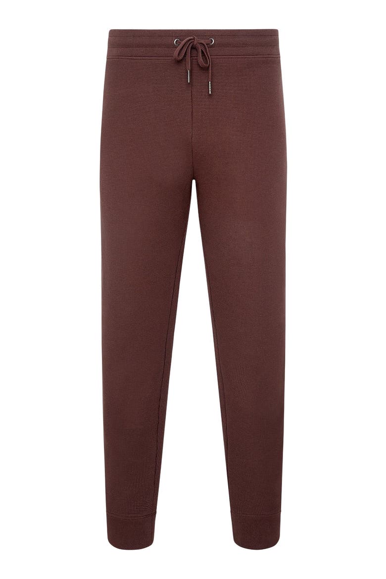 Heavyweight Cotton Waffle Jogger, Alternate, color, JAVA