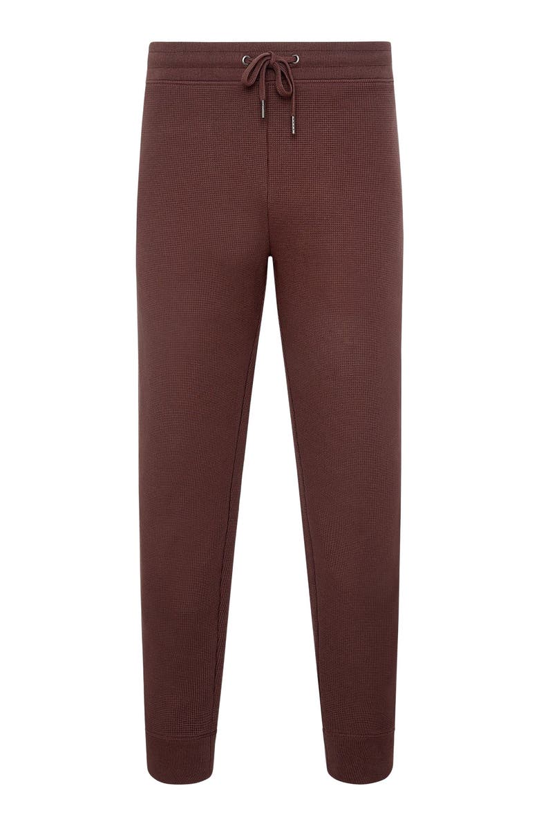 Onia Heavyweight Cotton Waffle Jogger, Alternate, color, Java