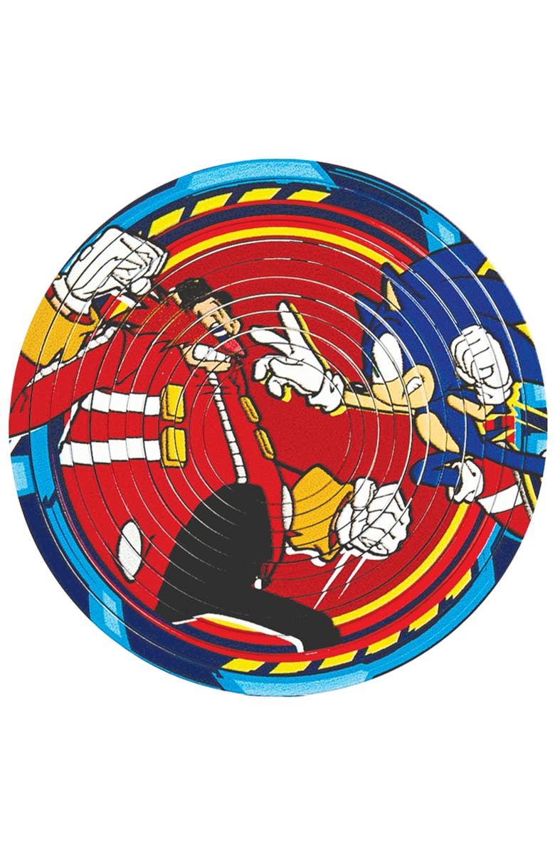 Spin Flip Sonic & Dr. Eggman 2In1 Doublesided Puzzle,8+, Alternate, color,