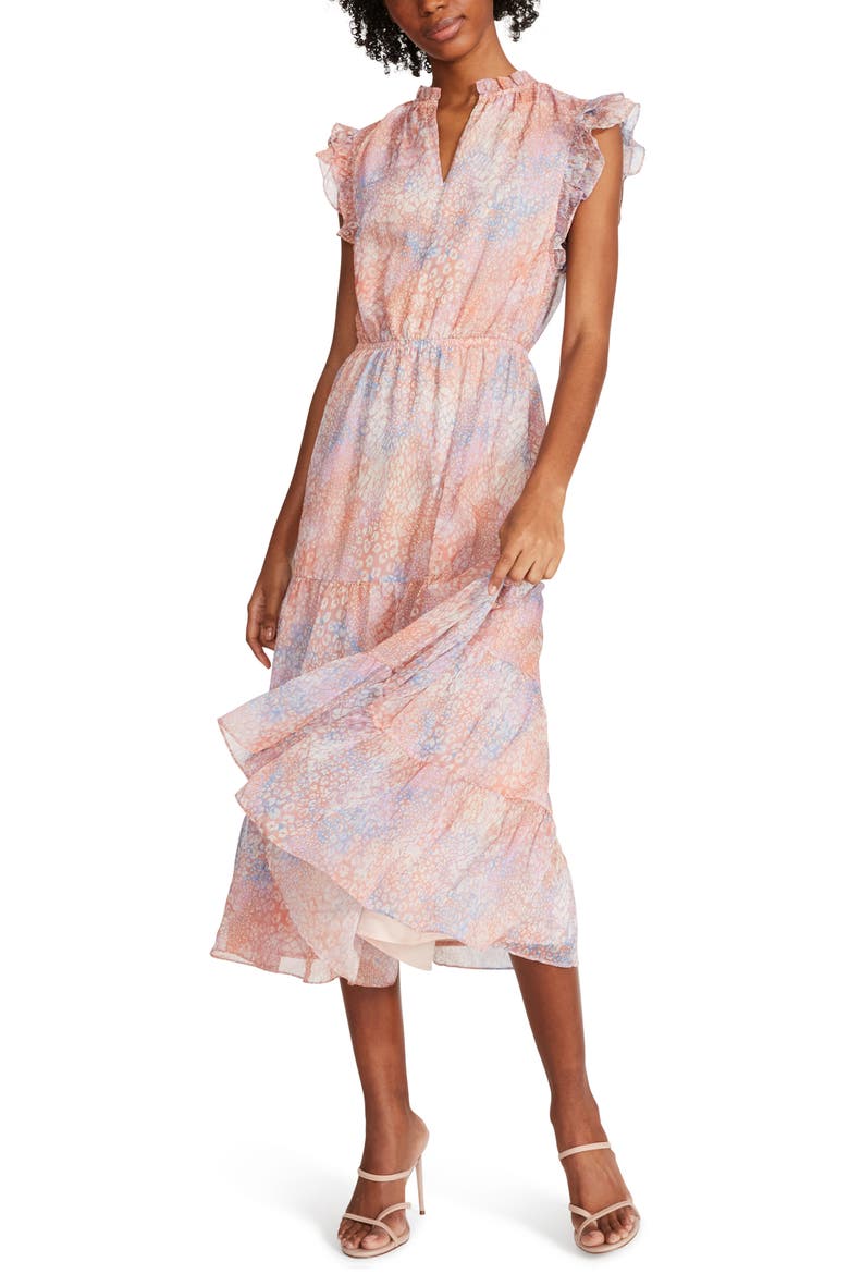 BB Dakota by Steve Madden Bae Next Door Midi Dress, Alternate, color, MULTI