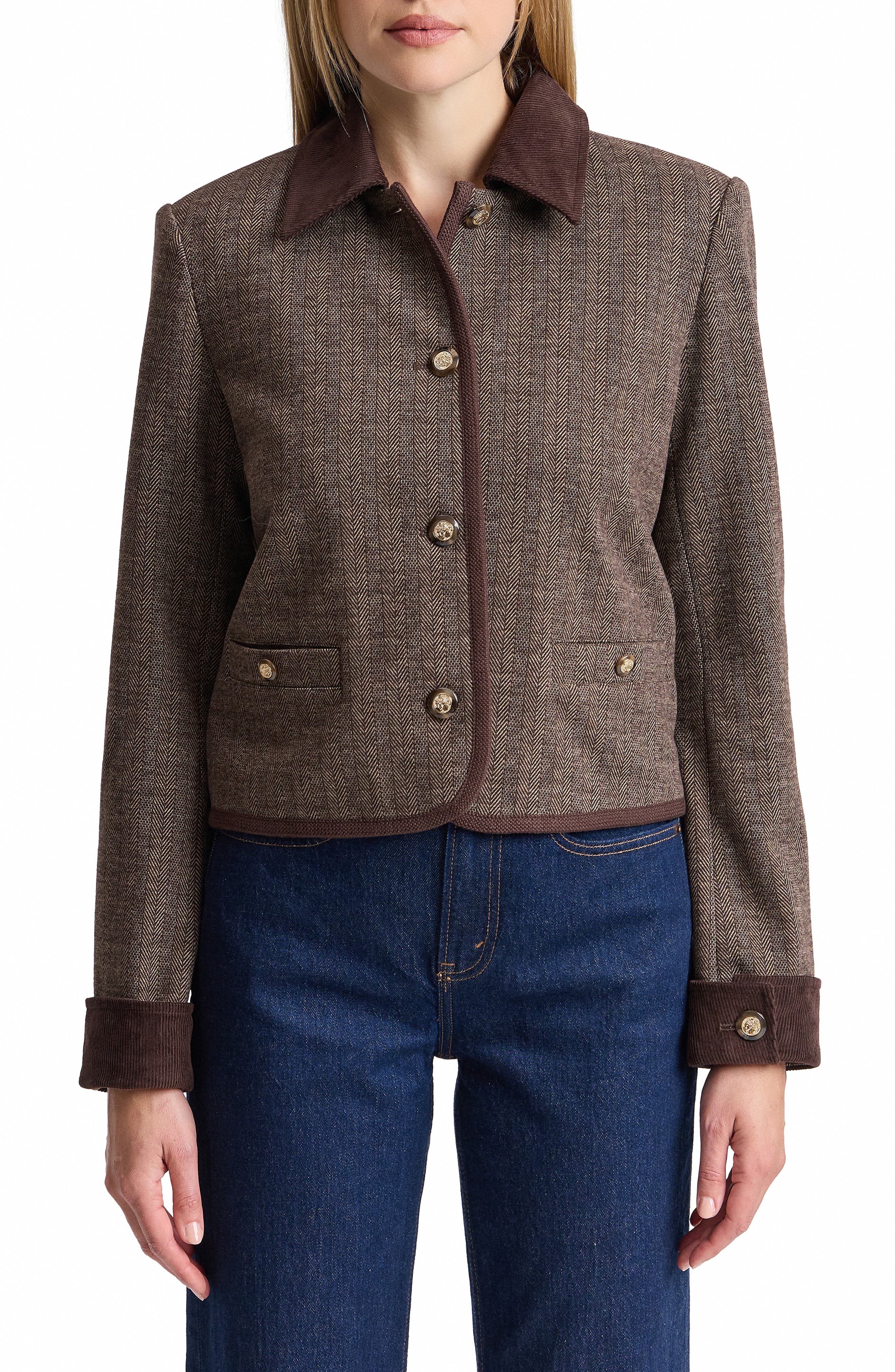 selected BROWN HERRINGBONE