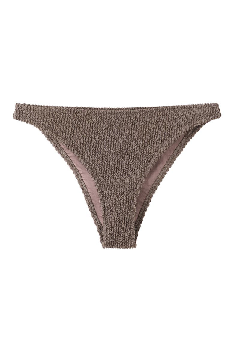 Classic Textured Bikini Bottoms, Main, color, LIGHT/ PASTEL BROWN