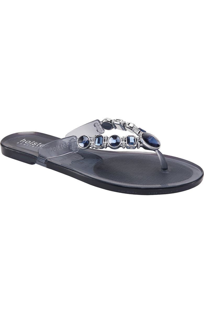 HOLSTER AUSTRALIA Madeline Embellished Vegan Jelly Sandal, Main, color,