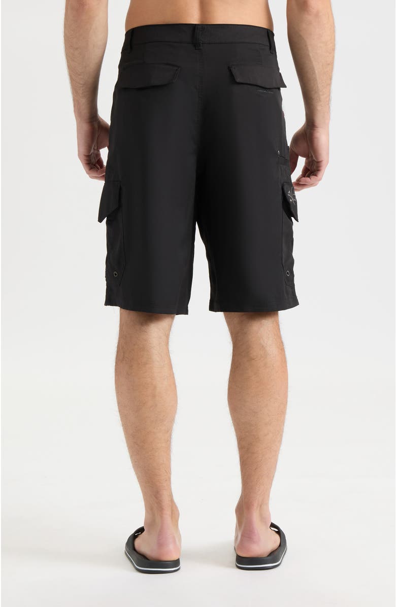 Salt Life Men's La Vida Hybrid Shorts, Alternate, color, Black