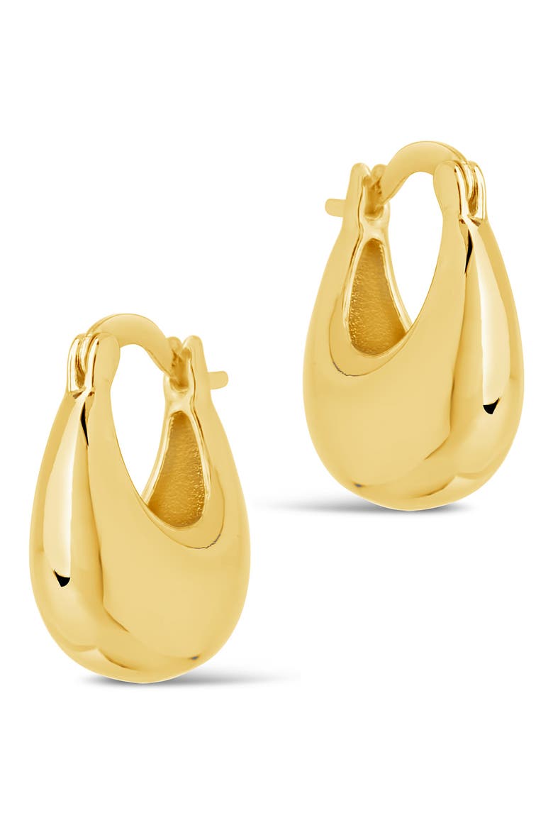Eleah Hoop Earrings, Alternate, color, GOLD