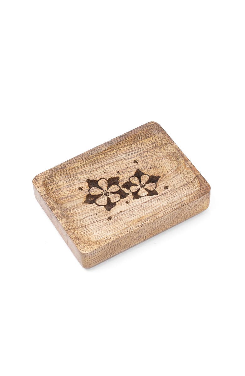 Matr Boomie Colorado State Blue Columbine Trinket Dish, Alternate, color, Natural