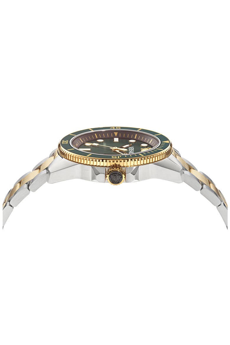 Greca Force Two-Tone Bracelet Watch, 42mm, Alternate, color, TWO TONE