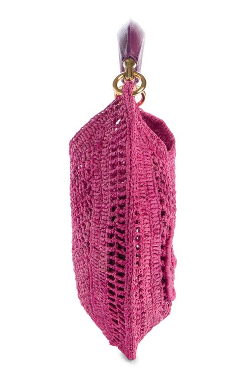 Chloé Chloe Women Fuchsia Raffia Banana Handbag In Fuchsia Rose