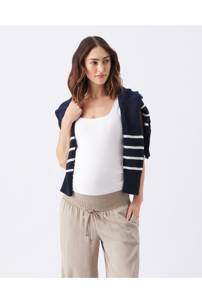 Lori Nursing Knit, Alternate, color, Navy / White
