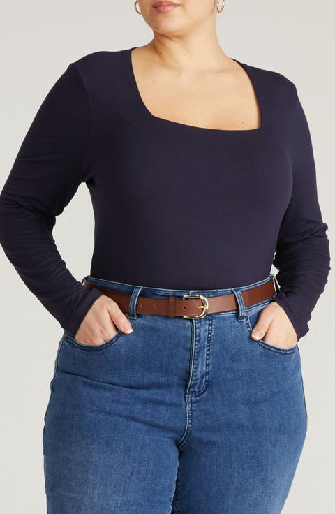 Valentine Liquid Jersey Top (Plus)