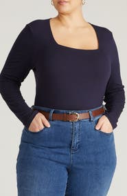 Universal Standard Valentine Liquid Jersey Top