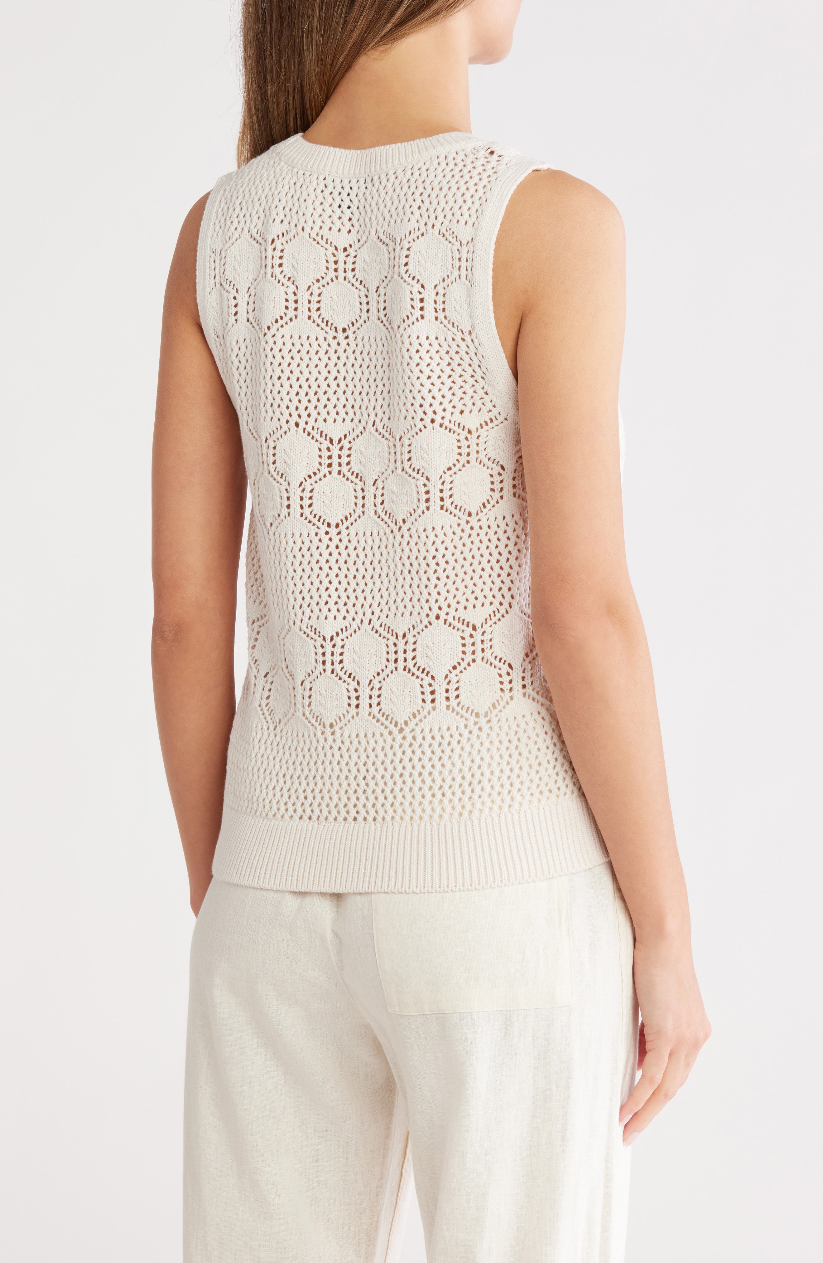 Honore Cotton Crochet Tank - image 2