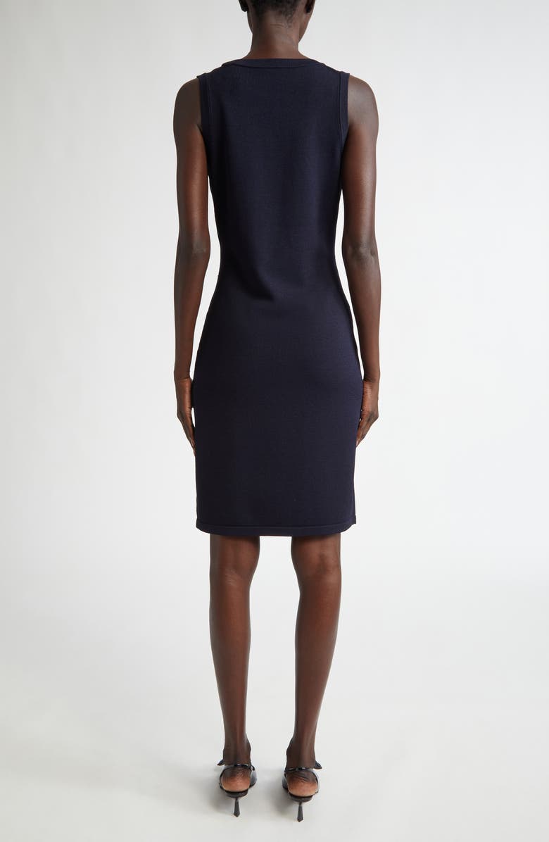 ST. JOHN Santiago Knit Scoop Neck Sleeveless Dress, Alternate, color, Midnight