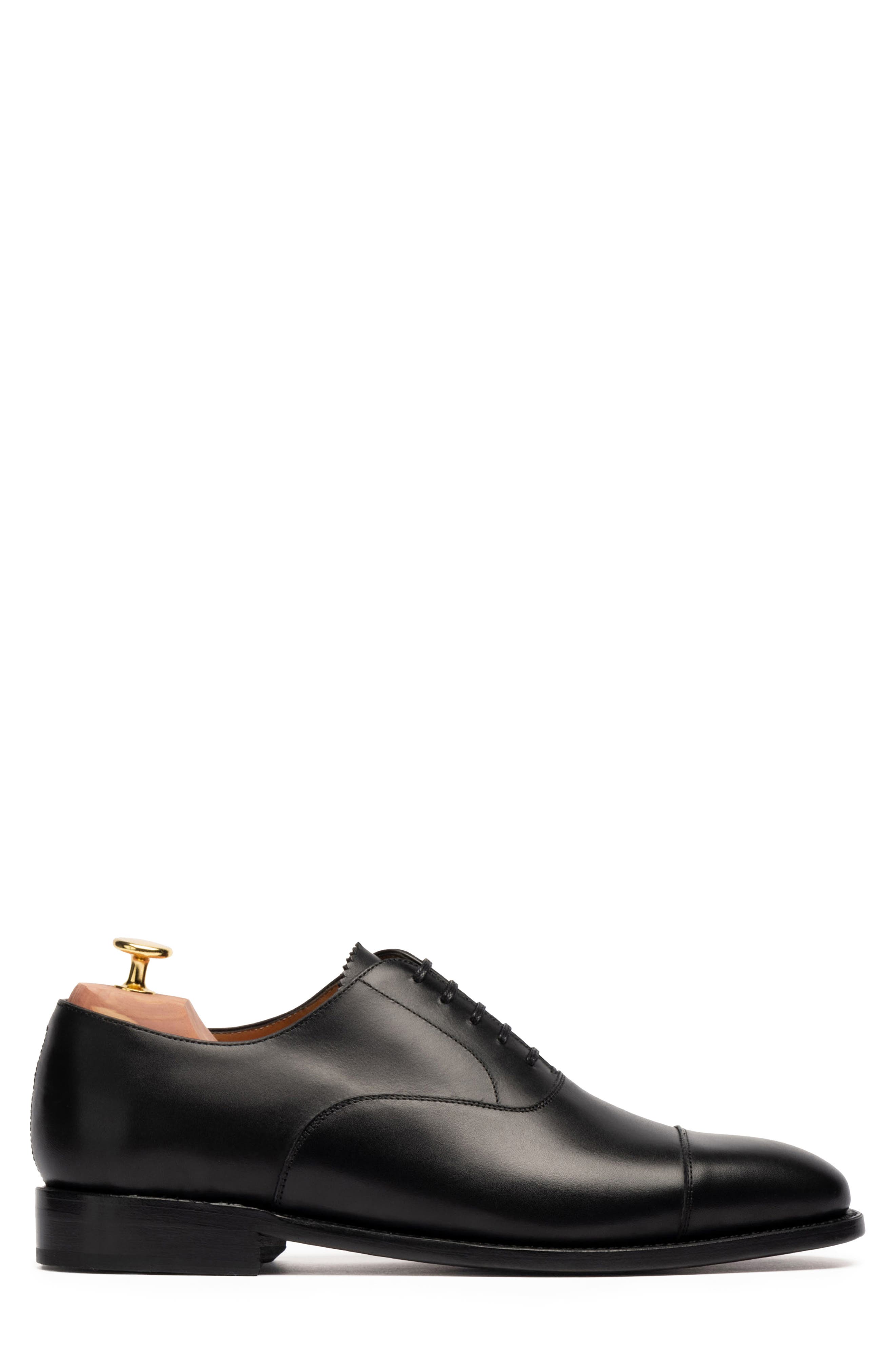 MORJAS The Cap Toe Oxford, Alternate, color, Black Calf