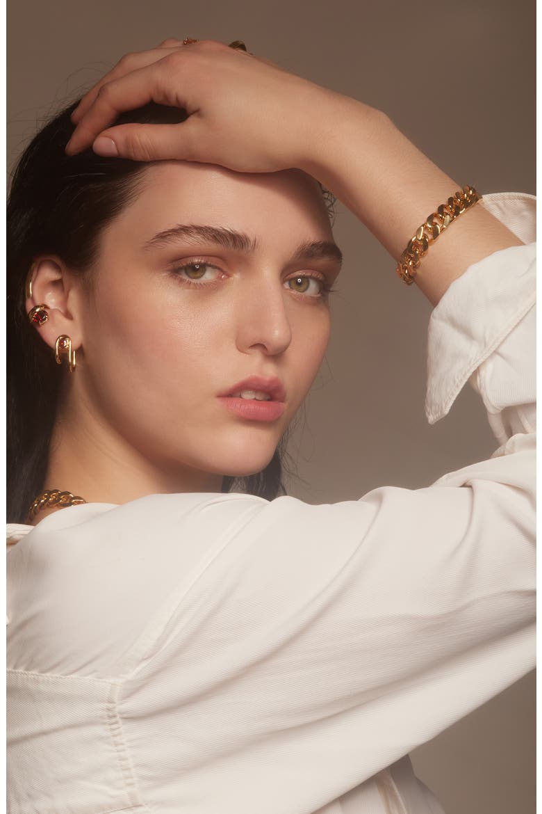 XXL Curb Chain Bracelet, Alternate, color, GOLD