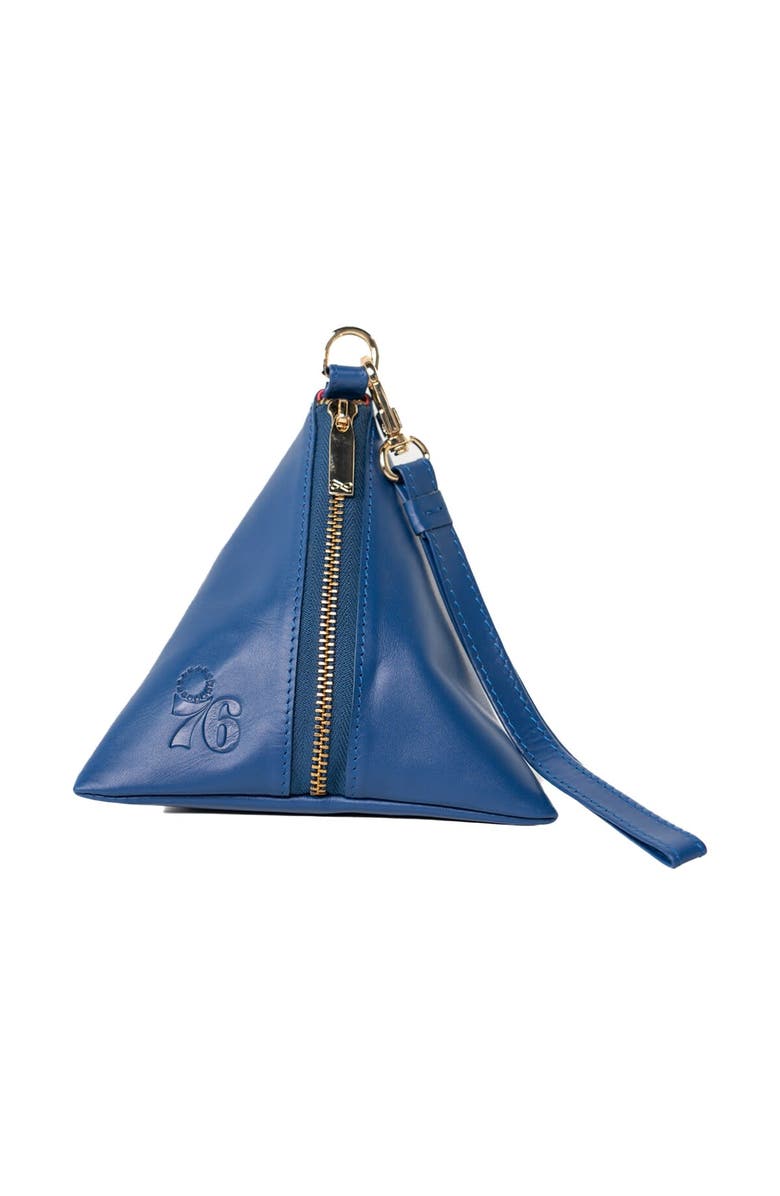 LUSSO Philadelphia 76ers Rhea Dumpling Wristlet, Main, color, Blue