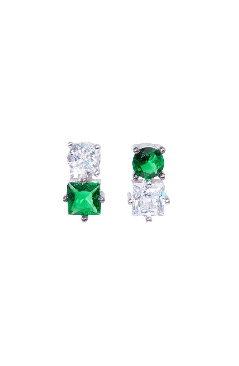 NICKHO REY Mark Robbins Stud, Main, color, Emerald/White Rhodium