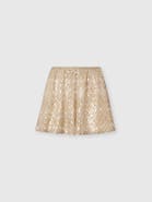 Missoni Shorts In Viscose Lamé With Lace Zig Zag Motif And Sequins