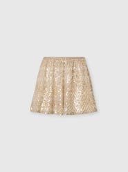 Missoni Viscose Lamé Lace-motif Shorts With Sequins