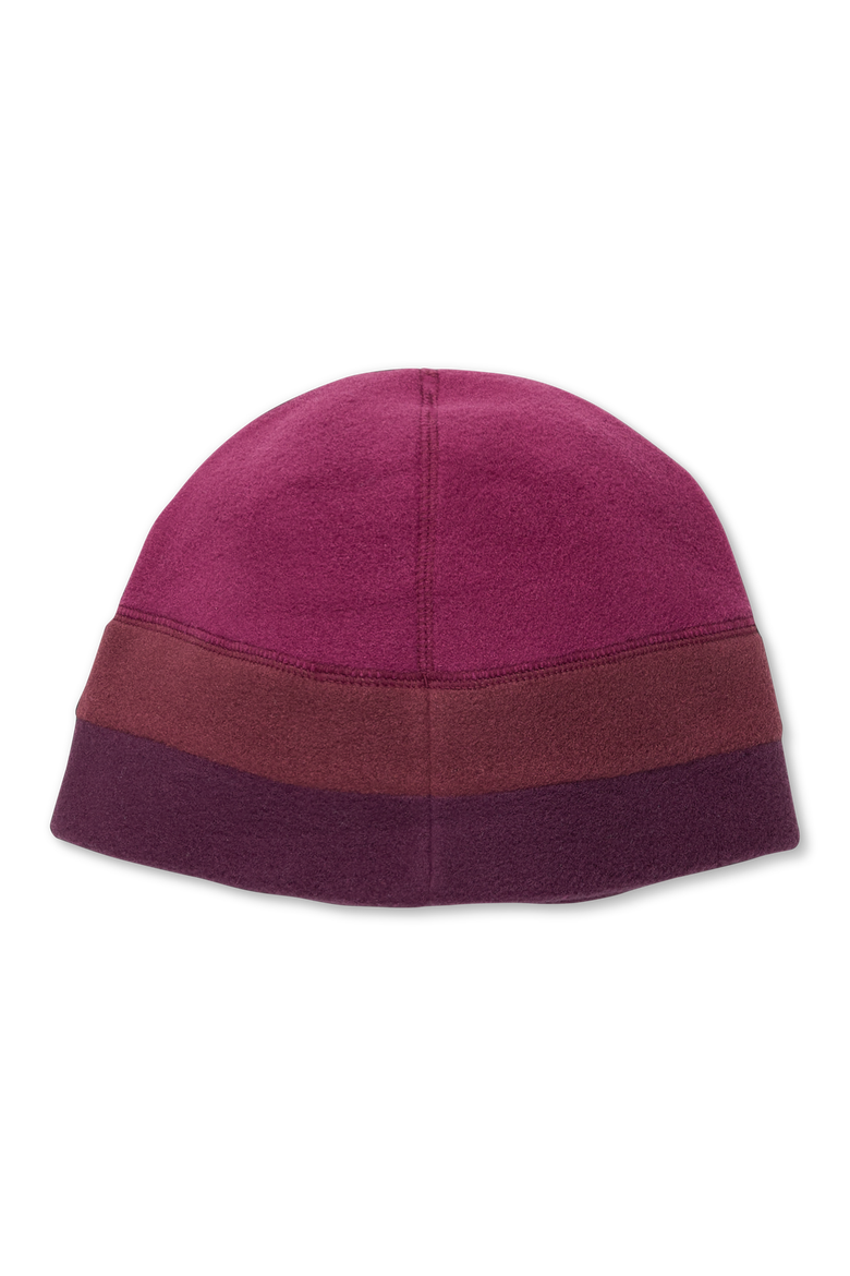 Teca Fleece Beanie, Alternate, color, Nutmeg Stripes