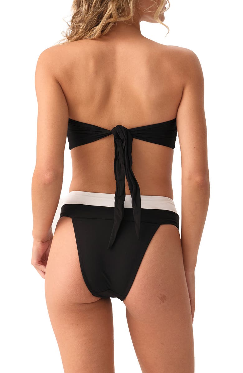 PQ SWIM Colorblock Bandeau Bikini Top, Alternate, color,