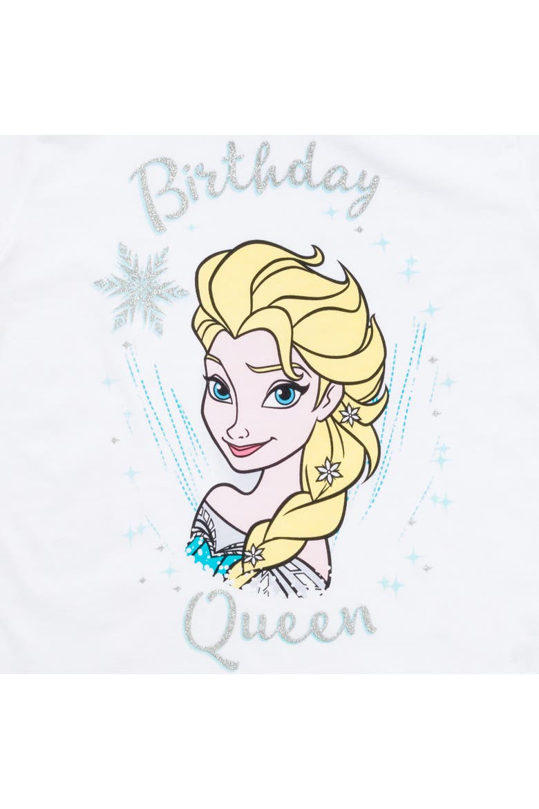 Frozen Birthday Graphic T-Shirt, Alternate, color, Elsa White