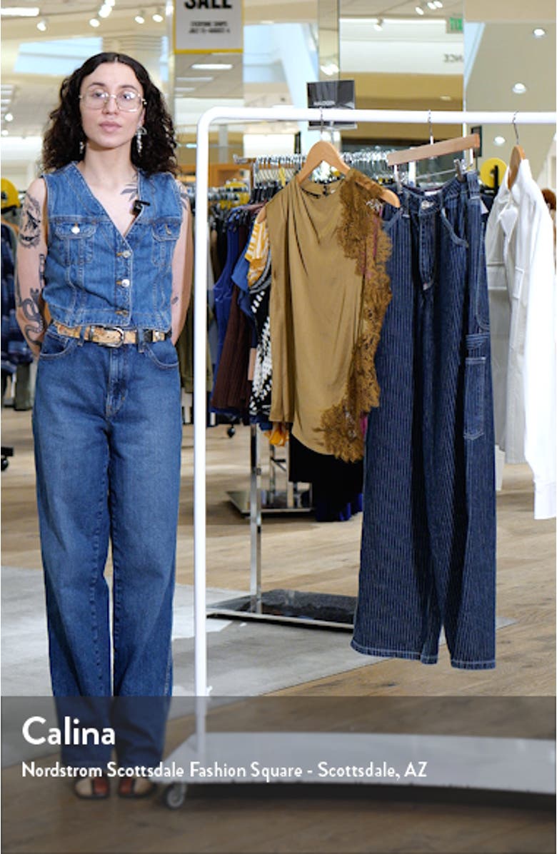 Gracie Asymmetric Satin Top, sales video thumbnail