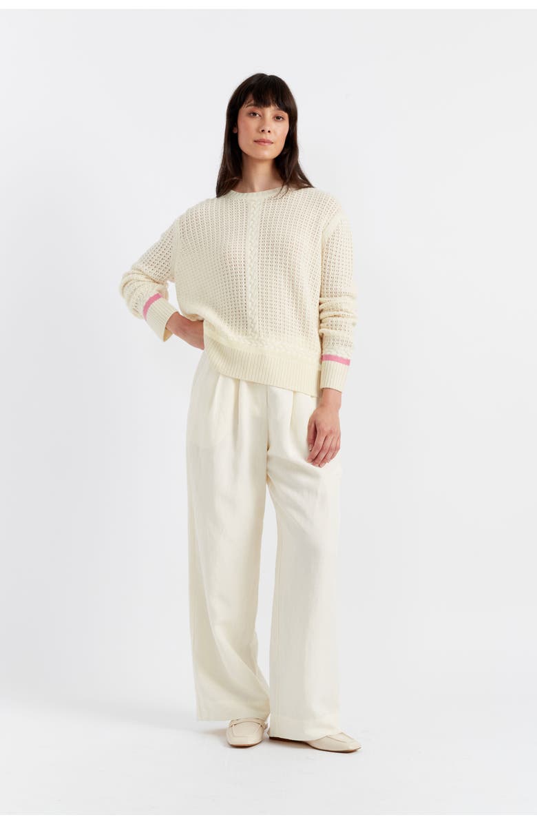 Chinti & Parker Penzance Wool Cashmere Sweater, Alternate, color, Cream/Multi