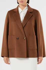 Marina Rinaldi Double Breasted Virgin Wool Jacket