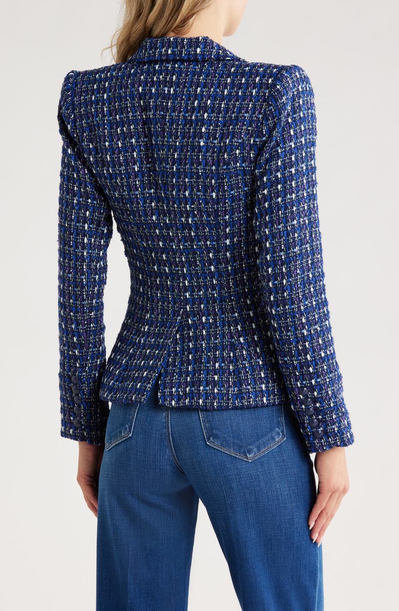 L'AGENCE Marie Tweed Double Breasted Blazer, Alternate, color,