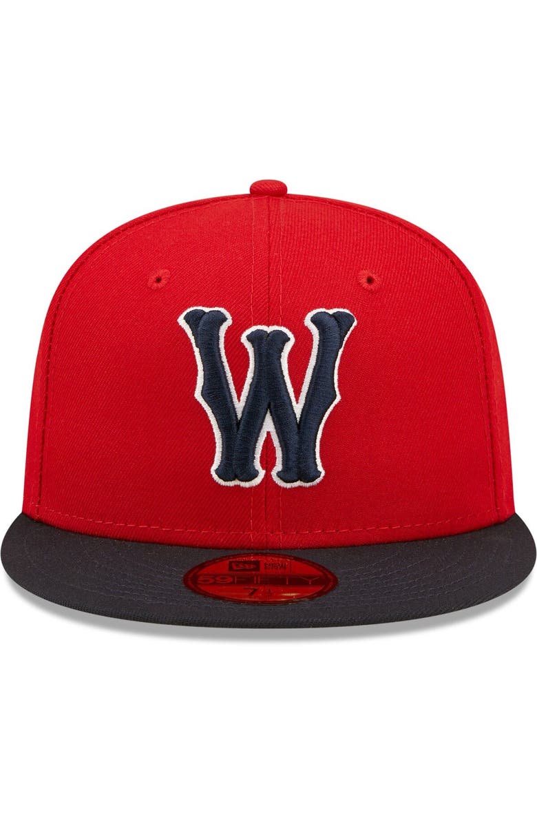 New Era Men's New Era Red Worcester Red Sox Authentic Collection Team Alternate 59FIFTY Fitted Hat, Alternate, color, 