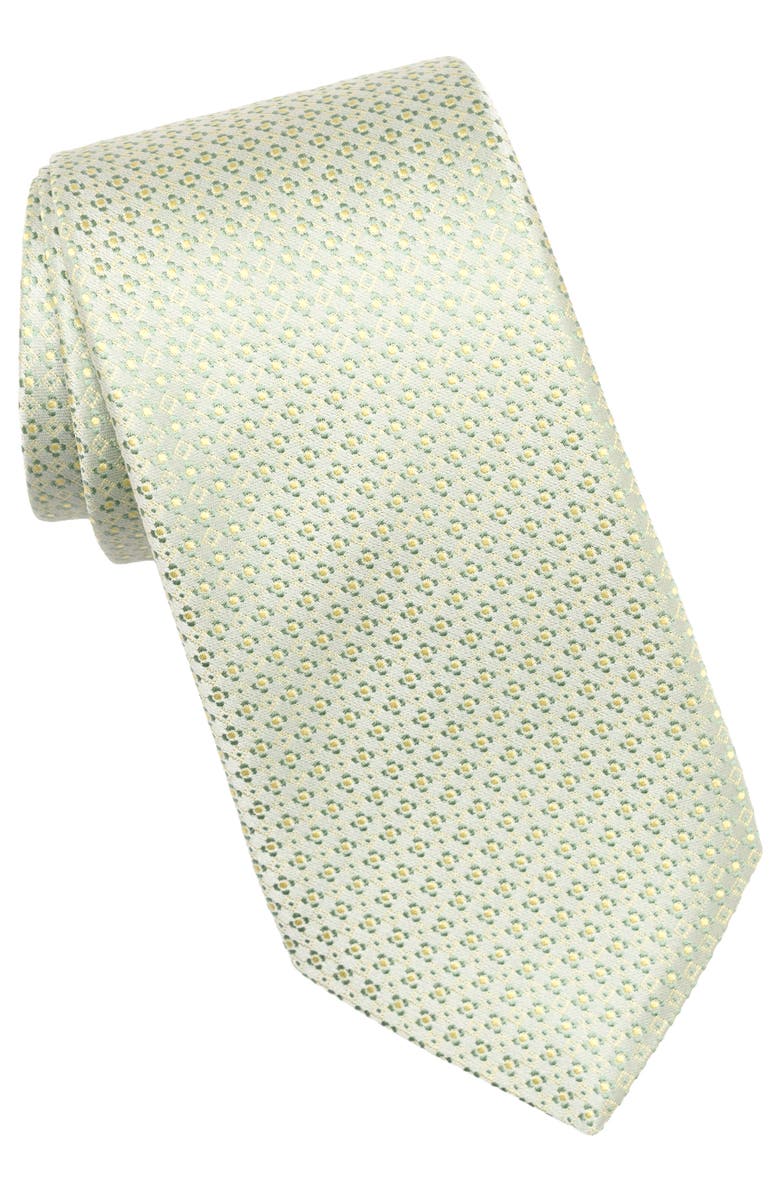 Elizabetta Romeo - Silk Jacquard Tie for Men, Main, color, Mint Sorbet