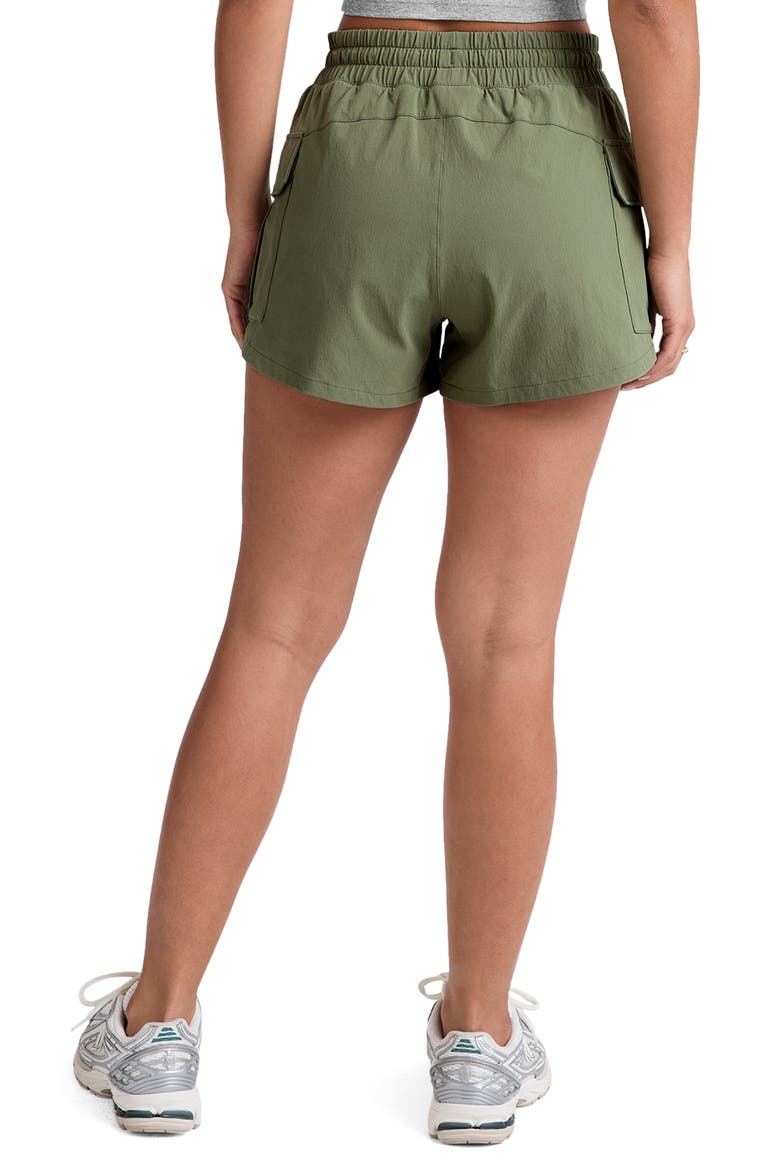 Peak 3-Inch Cargo Shorts, Alternate, color, OLIVE BRANCH