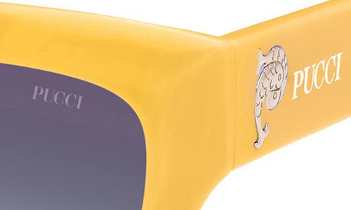Pucci Emilio 51mm Butterfly Sunglasses In Yellow