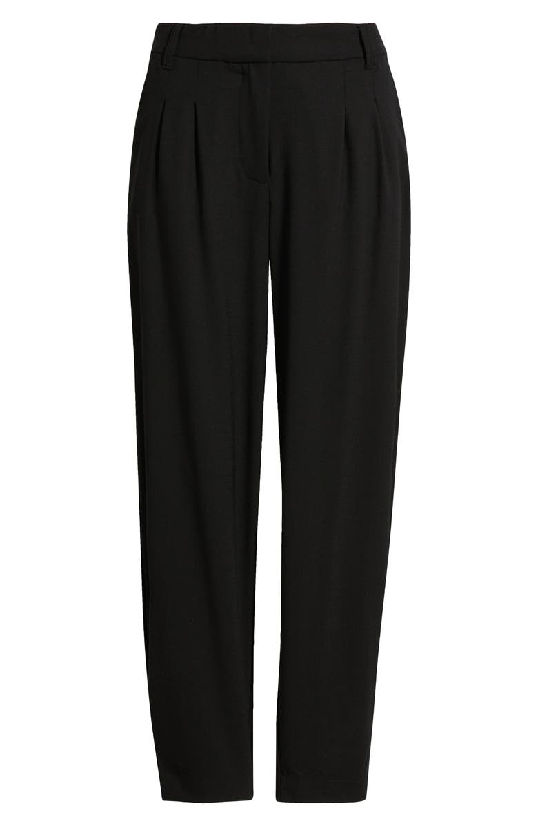 Wit & Wisdom 'Ab'Solution Skyrise Pleated Barrel Pants, Alternate, color, Black
