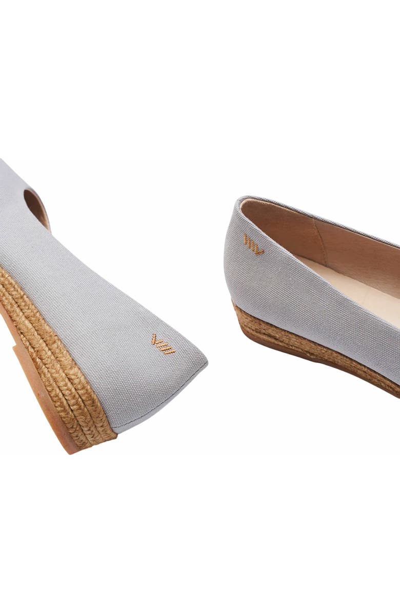 VISCATA Rubina Canvas Espadrille Flats, Alternate, color, Ash Grey