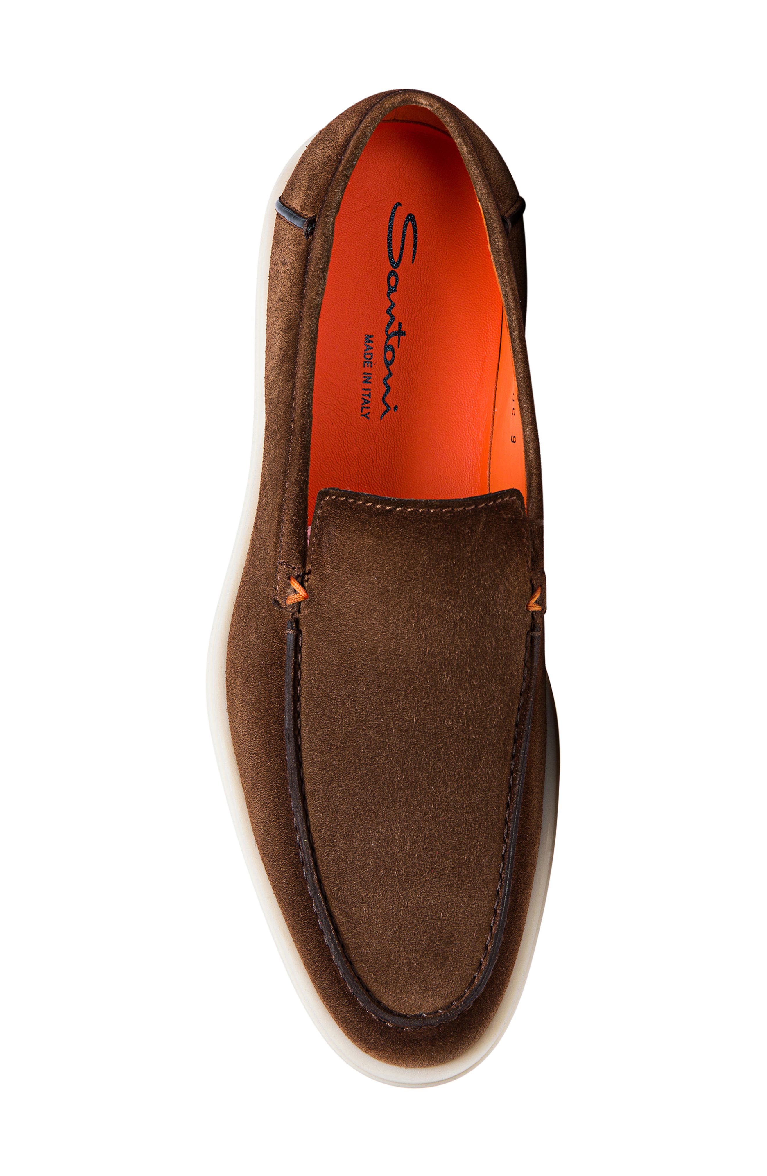 Santoni Botanist Slip-On Shoe, Alternate, color, Brown