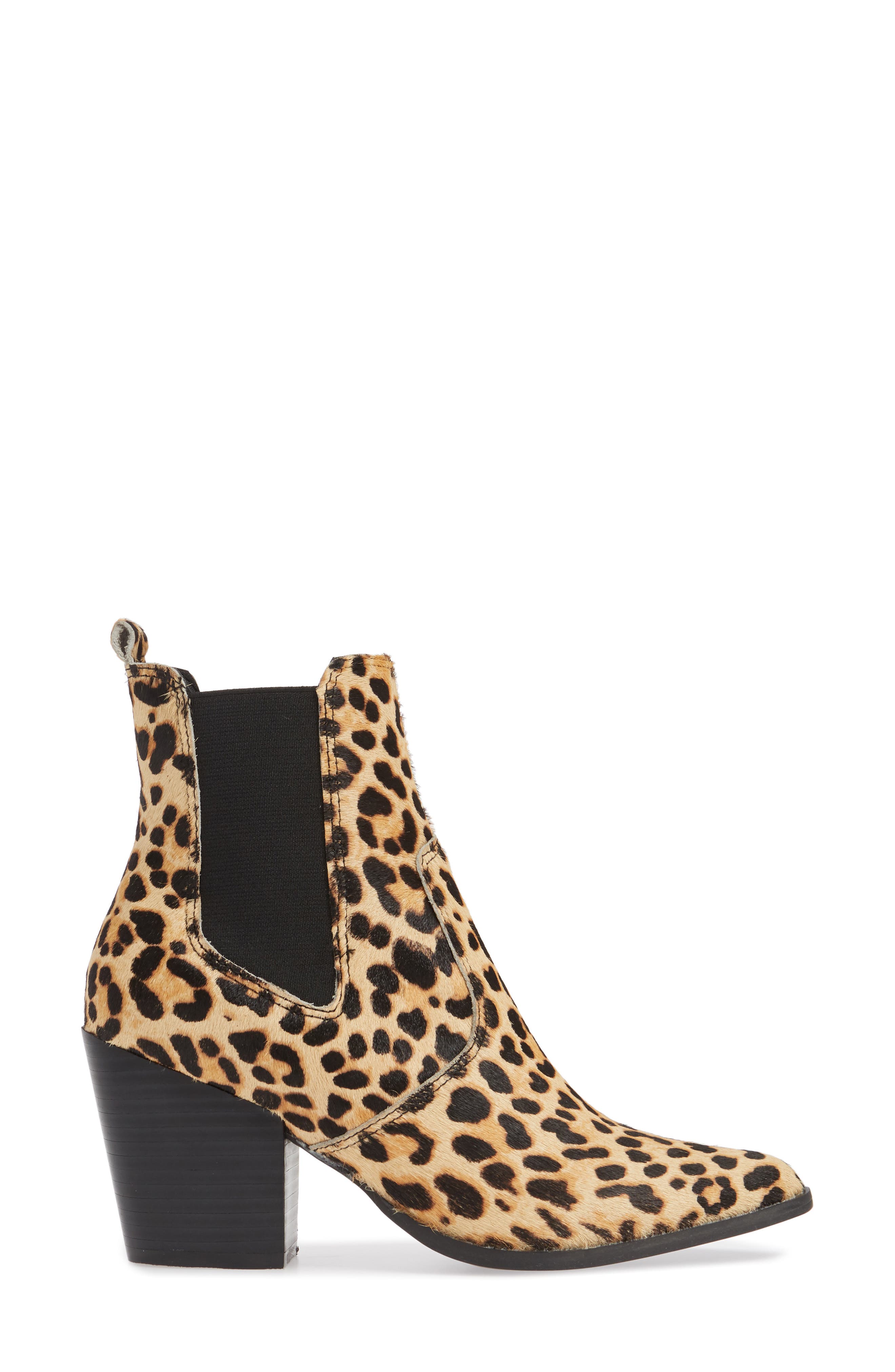 Steve Madden Patricia Genuine Calf Hair Chelsea Bootie, Alternate, color, 