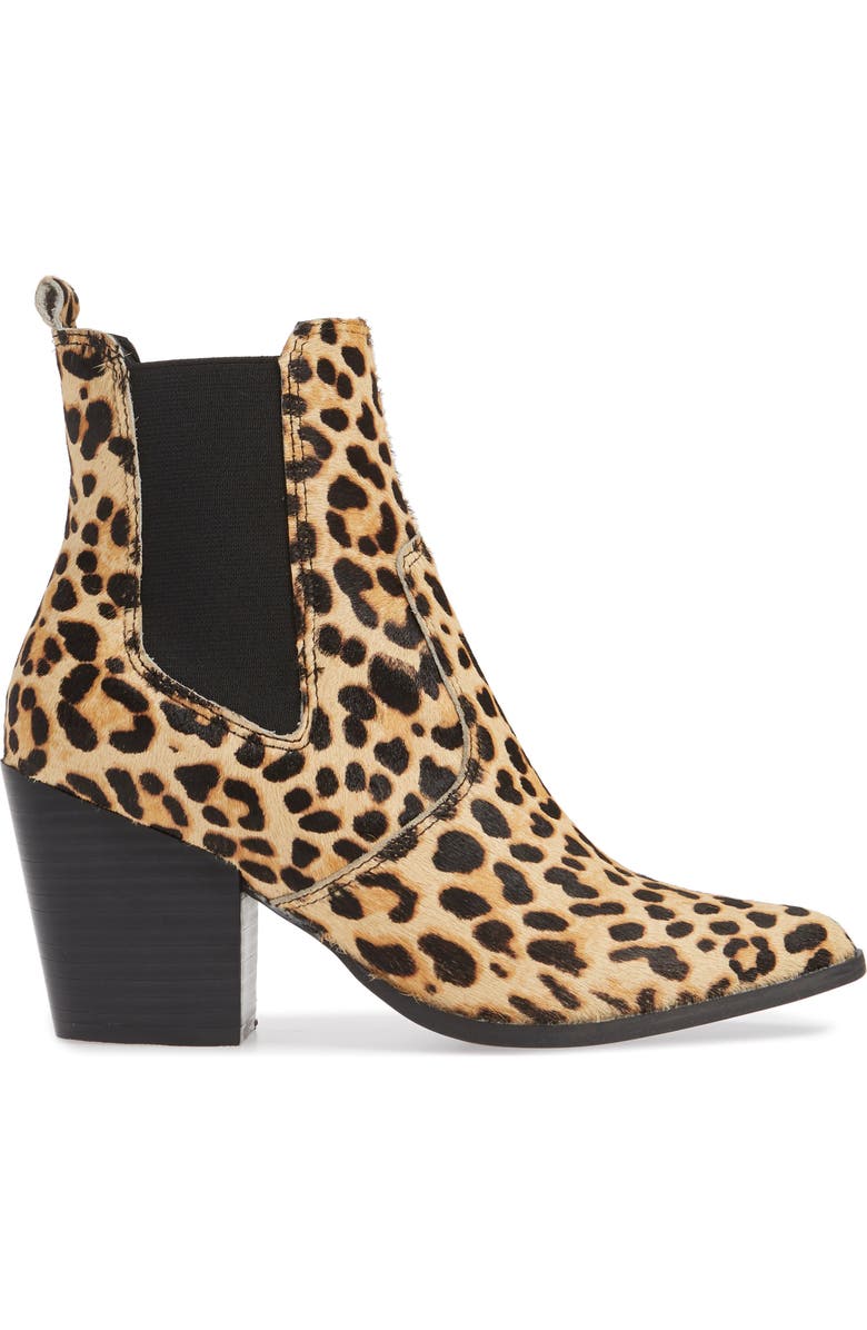 Steve Madden Patricia Genuine Calf Hair Chelsea Bootie, Alternate, color,