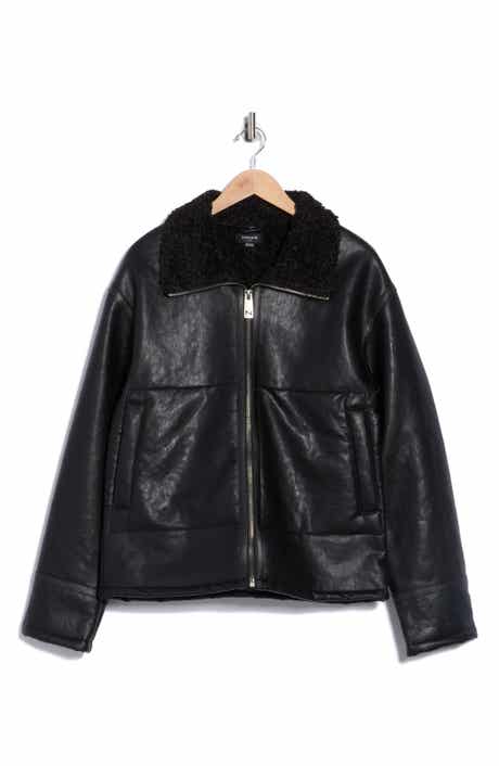 Noize Faux Leather Short Jacket